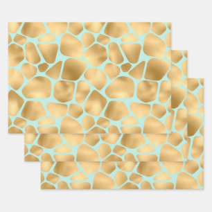 Feuille De Papier Cadeau Joli arrière - plan à la menthe d'impression de 