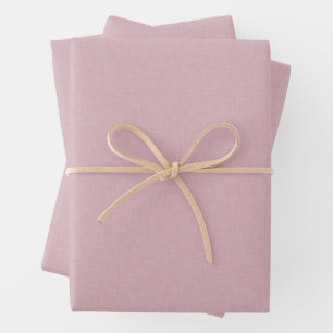 Feuille De Papier Cadeau Joli effet simple en chambray rose