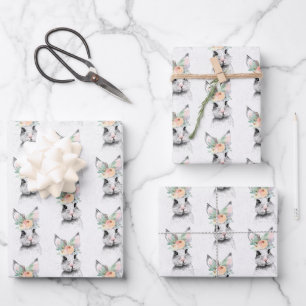 Feuille De Papier Cadeau Joli lapin de Pâques