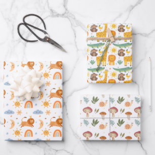 Feuille De Papier Cadeau Joli motif