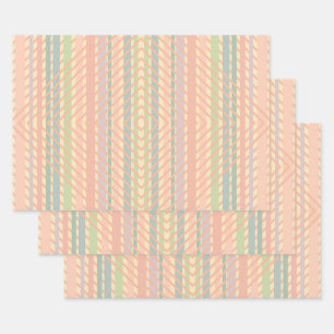 Feuille De Papier Cadeau Joli Motif Pastel Diamond