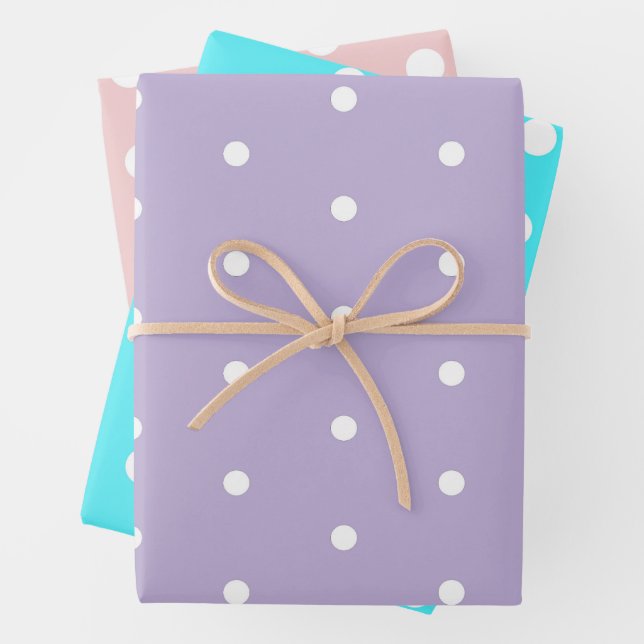 Feuille De Papier Cadeau Joli Pointillé (En situation)