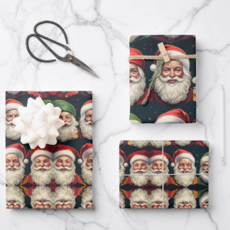 Feuille De Papier Cadeau Jolly Santa wrapping paper