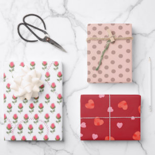 Feuille De Papier Cadeau Jour de la Saint Valentin
