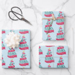 Feuille De Papier Cadeau Joy to the World Christmas Citation Typographie<br><div class="desc">Envelopper les feuilles de papier avec une illustration amusante et fantaisiste. Design typographique en forme d'arbre de Noël avec quelques ornements de noël et une étoile au-dessus. A l'intérieur sont les mots : Joie au monde.</div>