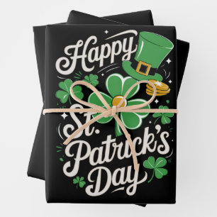 Feuille De Papier Cadeau Joyeuse St Patrick's Day Irish Heritage St Patty's