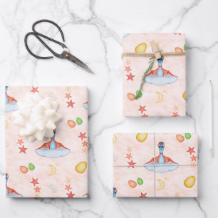 Feuille De Papier Cadeau Joyeux Anniversaire Dinosaure Jurassique de Bébé G