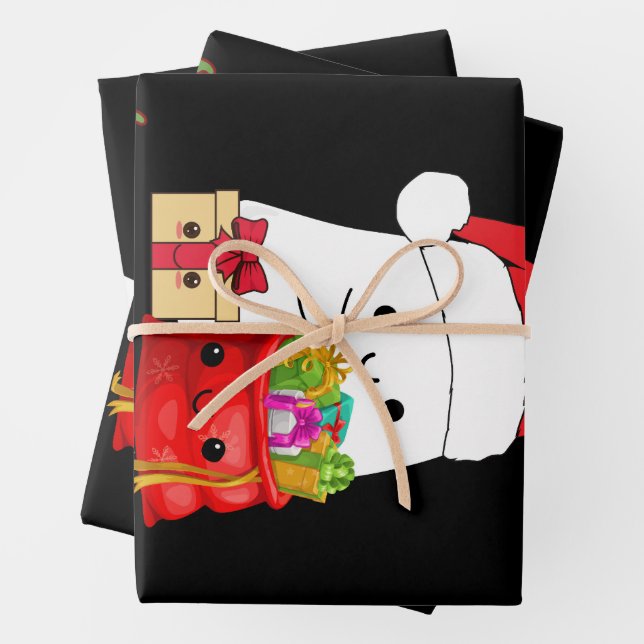 Feuille De Papier Cadeau Joyeux Boo Son Noël (En situation)