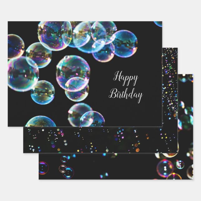 Feuille De Papier Cadeau Joyeux cadeau Anniversaire de savon (Lot)
