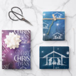 Feuille De Papier Cadeau Joyeux CHRISTmas Nativité Christian Space Galaxy<br><div class="desc">Nous disons "Joyeux Noël" mais souvent nous oublions l'origine des mots. Ce lettrage manuel original utilise son design unique pour raconter l'histoire simplement et élégamment. Montrez votre esprit CHRISTmas et partagez votre foi avec les autres. Les images des galaxies donnent une grande toile de fond montrant l'oeuvre de Dieu. Ce...</div>