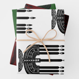 Feuille De Papier Cadeau Joyeux Kwanzaa