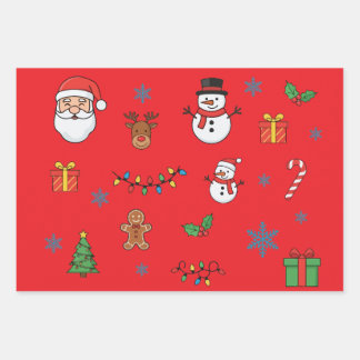 Feuille De Papier Cadeau Joyeux Noël