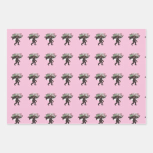 Feuille De Papier Cadeau Joyeux Noël de Bigfoot