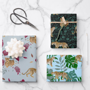 Feuille De Papier Cadeau Jungle exotique de Leo