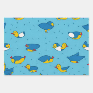 Feuille De Papier Cadeau Juste Ducky