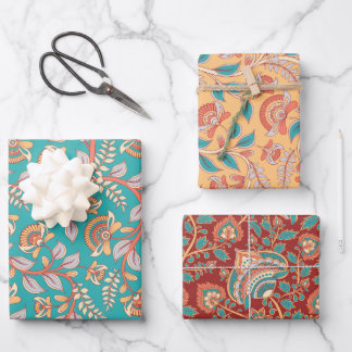 Feuille De Papier Cadeau Kalamkari