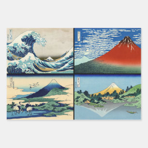 Feuille De Papier Cadeau Katsushika Hokusai - 36 Vues sur le Mont Fuji