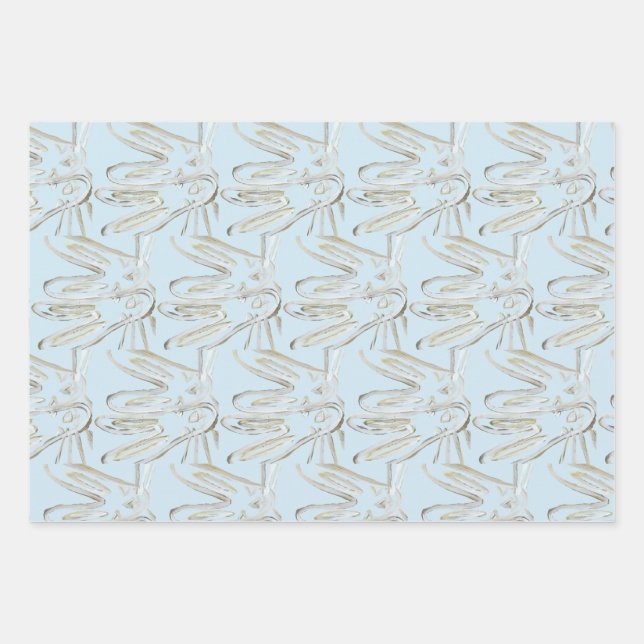 Feuille De Papier Cadeau Kendall Boggs Fine Art Pale Rabbits (Devant 2)