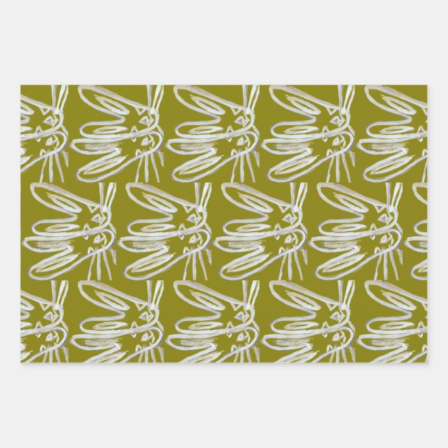 Feuille De Papier Cadeau Kendall Boggs Fine Art Rabbit Wrapping paper (Devant)