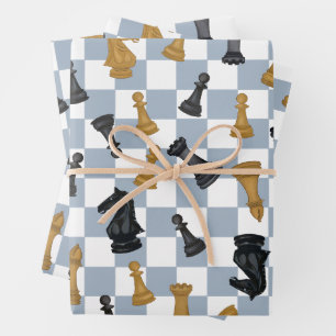Feuille De Papier Cadeau Kings and Queens Chess Chess
