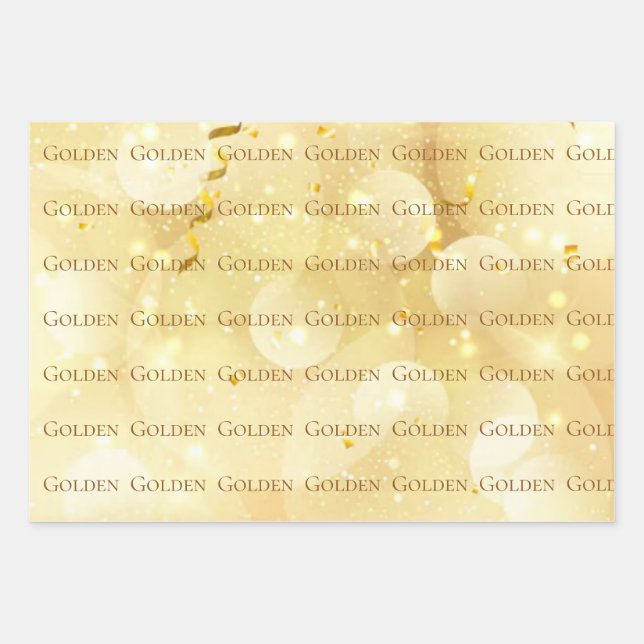 FEUILLE DE PAPIER CADEAU KPOP GOLDEN GIFT WRAP (Devant)
