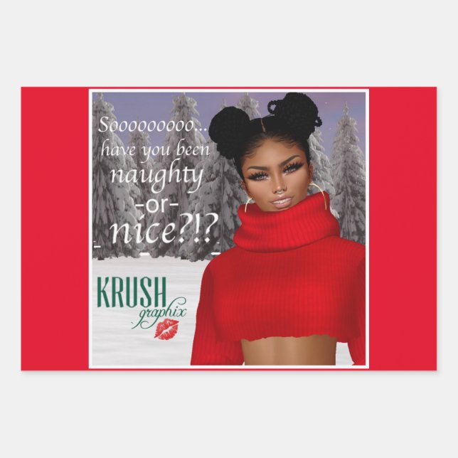 Feuille De Papier Cadeau Krush Graphix par Ahsek Novel Cadeau Enveloppe 1 (Devant)