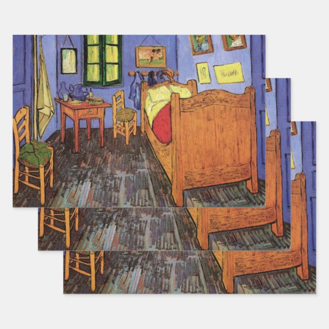 Feuille De Papier Cadeau La Chambre de Vincent à Arles (Lot)
