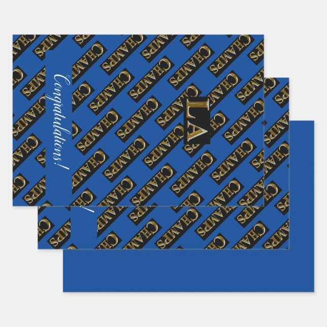 FEUILLE DE PAPIER CADEAU LA CHAMPS (Lot)