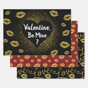 FEUILLE DE PAPIER CADEAU LA CONFÉRENCE DE LA PARTIES SCINTILLANT D'OR DE L