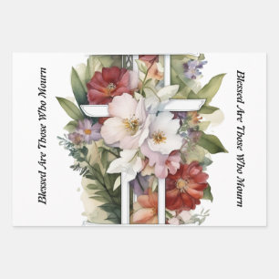 Feuille De Papier Cadeau La foi et les symboles bibliques pour le confort