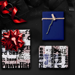 Feuille De Papier Cadeau La gloire du baseball   Mots du drapeau américain