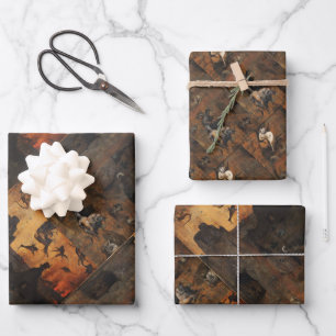 Feuille De Papier Cadeau La méchanceté de l'humanité avant l'inondation