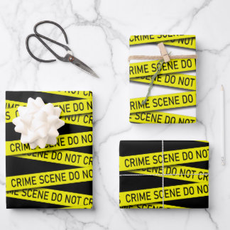 Feuille De Papier Cadeau La scène de crime de nouveauté ne transcende pas l