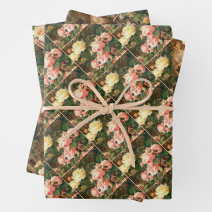 Feuille De Papier Cadeau La Vierge des Roses - Madonna with child