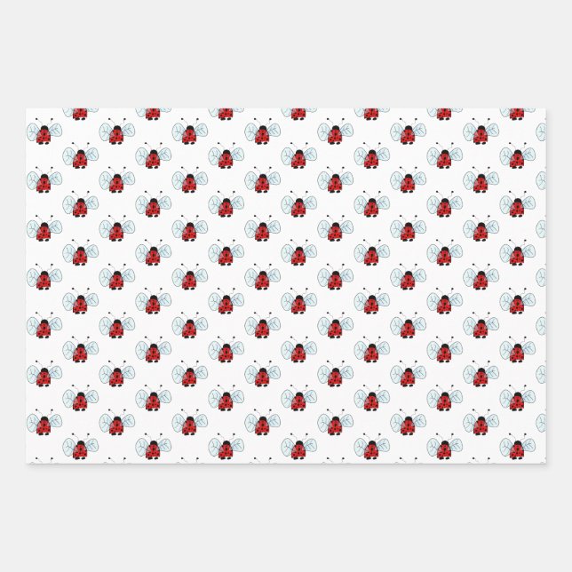 Feuille De Papier Cadeau Ladybug (Devant)