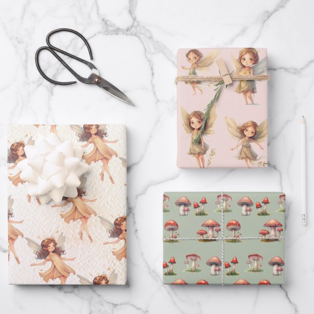 Feuille De Papier Cadeau Laine Fée Princesse Toadstool (Recto)