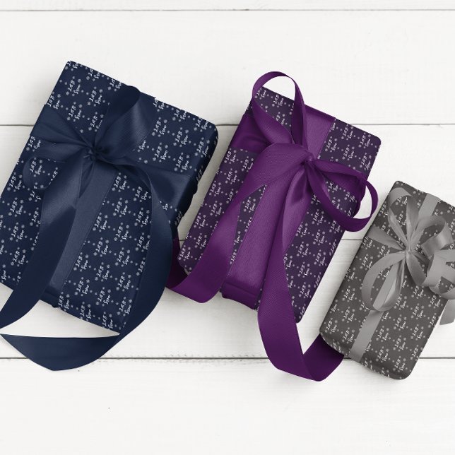 Feuille De Papier Cadeau Laisser neiger Noël Snowflakes (Créateur téléchargé)