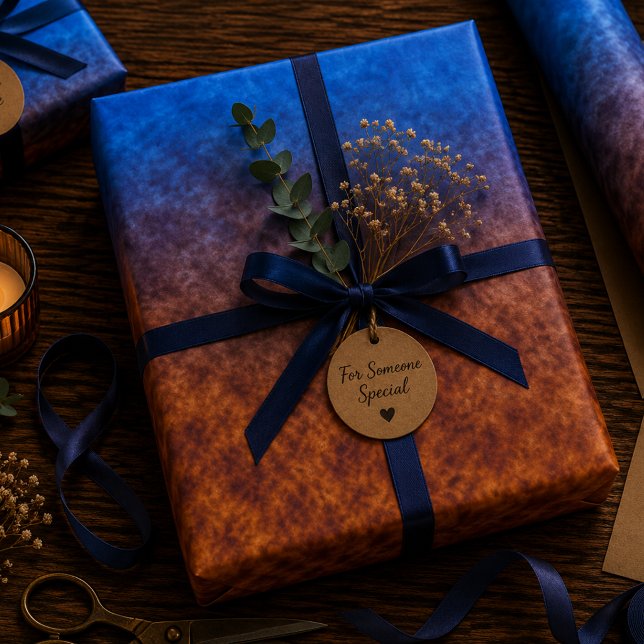 Feuille De Papier Cadeau Lanternes sous les étoiles (Créateur téléchargé)