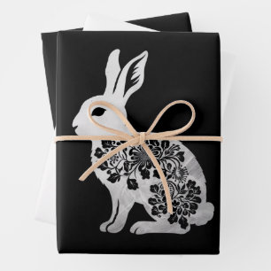 Feuille De Papier Cadeau Lapin lapin de Pâques
