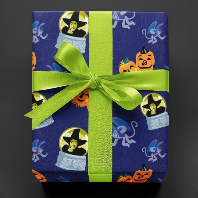 Feuille De Papier Cadeau L'Assistant D'Oz™ | Motif de la sorcière d'Hallowe (Wrapped gift)