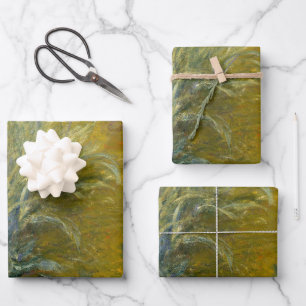 Feuille De Papier Cadeau Le chemin à travers les Irises - Claude Monet