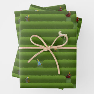 Feuille De Papier Cadeau Le conte de verdure Maze