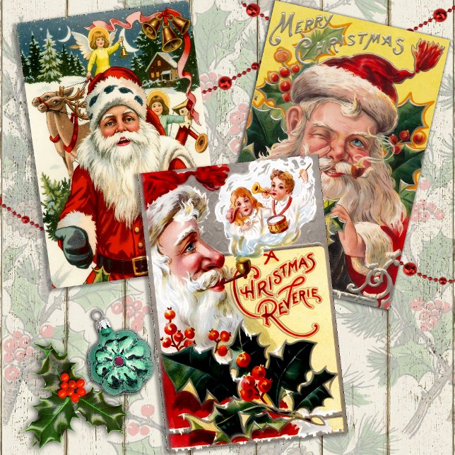 Feuille De Papier Cadeau Le Décor de Noël Ancien  (Créateur téléchargé)