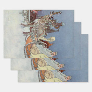 Feuille De Papier Cadeau « Le Prince heureux » par Charles Robinson Depuis 