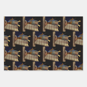 Feuille De Papier Cadeau Le prophète Moïse avec les tablettes de la loi