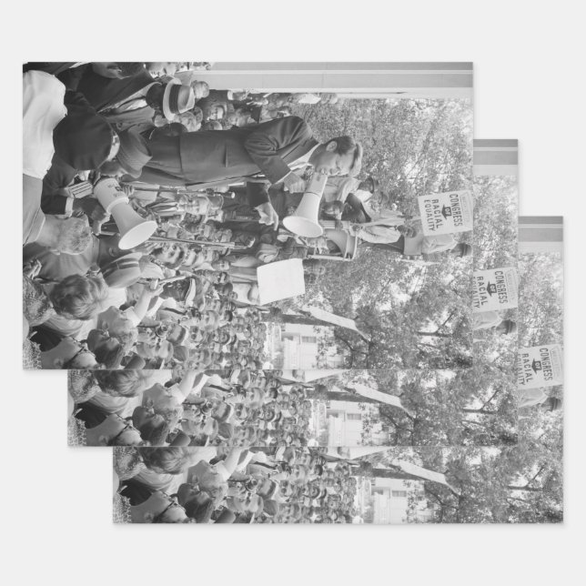 Feuille De Papier Cadeau Le sénateur Robert Kennedy en campagne pour le pré (Lot)