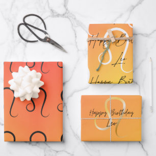 Feuille De Papier Cadeau Leo Colorstrolgy Anniversaire