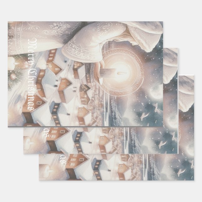 Feuille De Papier Cadeau Les anges s'occupent de vous (Lot)