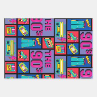 Feuille De Papier Cadeau Les années 90