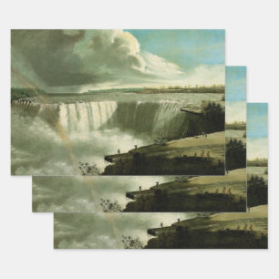 Feuille De Papier Cadeau Les chutes du Niagara depuis Table Rock par John V